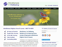 Tablet Screenshot of mindfulnessforwellbeing.co.uk